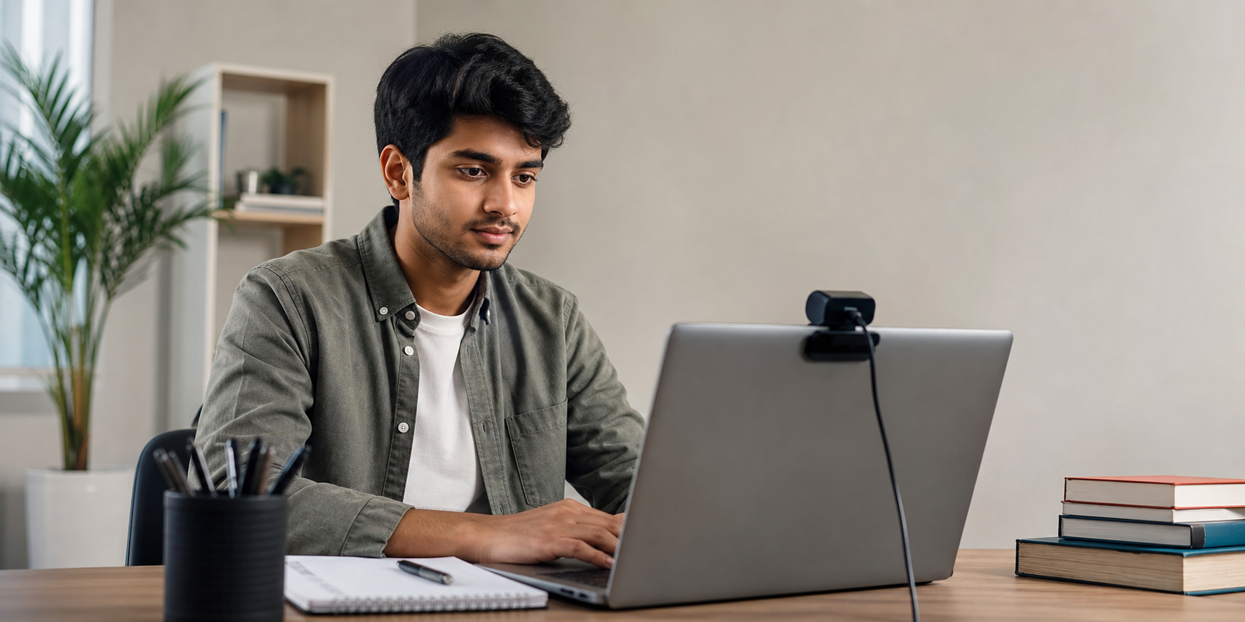 person-taking-on-demand-proctored-exam